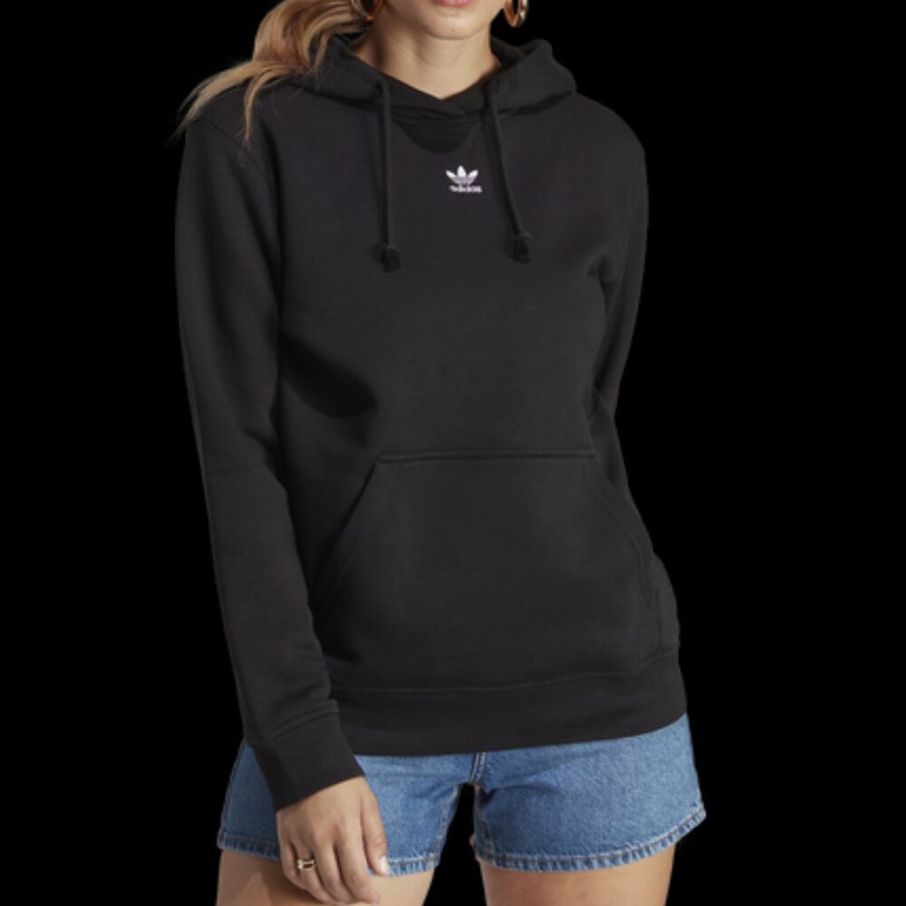 Women's Adidas Originals Adicolor Essentials Fleece Hoodie - X-Small - Black -